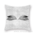 Custom gold stamping eyelash cushion cover